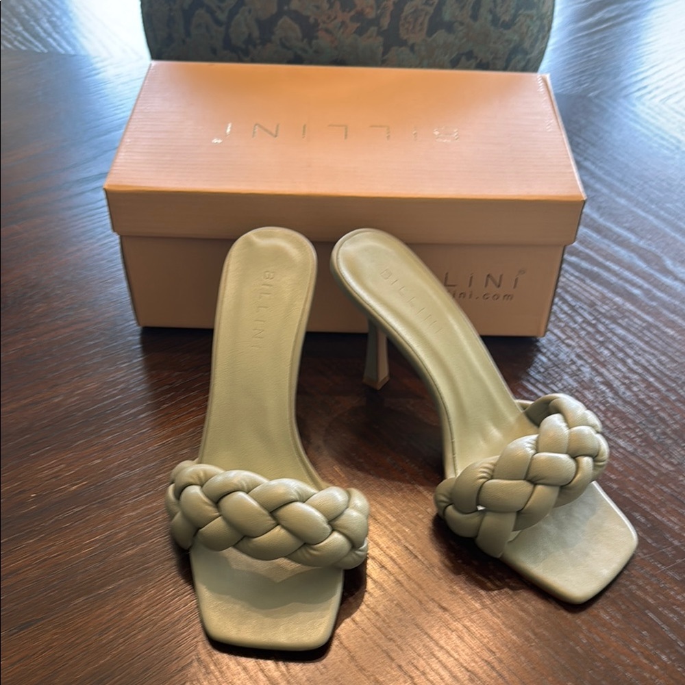 Billini Women's Braided Heels - Light Green